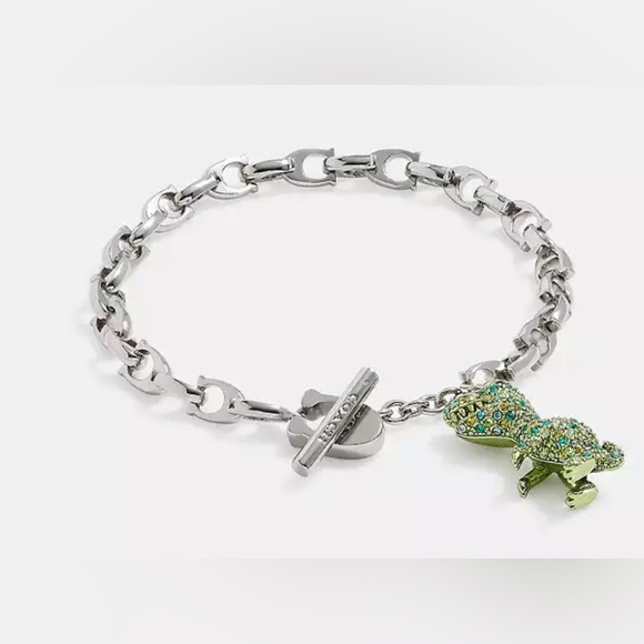 Coach Pavé Rexy Signature Chain Bracelet. New no tag - Picture 1 of 7